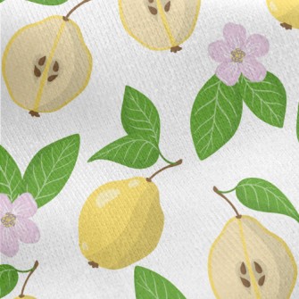 Plump Fruit Pear Jersey Backed Fleece
