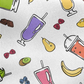 Cartoon Nutritious Vegetable J Jersey Backed Fleece