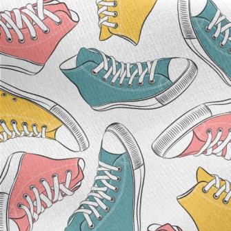 Retro High-top Sneakers Jersey Backed Fleece