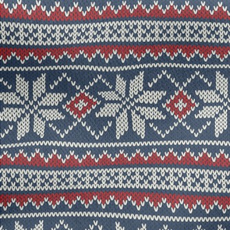 Christmas Snowflake Scarf Jersey Backed Fleece