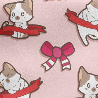 Bow Bell Kitten Jersey Backed Fleece