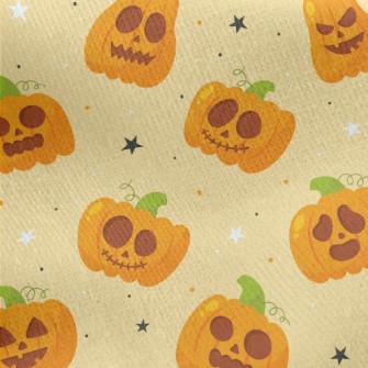 Horror Ghostface Pumpkin Jersey Backed Fleece