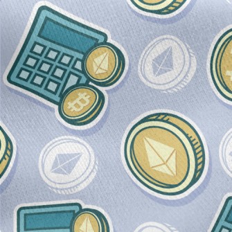 Computer Bitcoin Jersey Backed Fleece