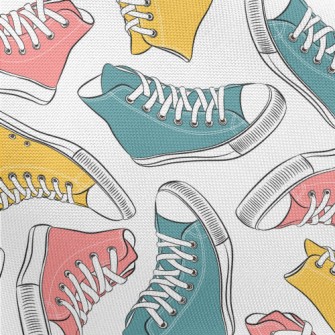 Retro High-top Sneakers Pongee