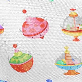 Colorful Rotating Music Box Pongee
