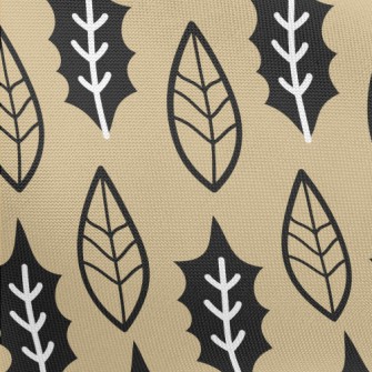 Cute Leaves With Lines Pongee