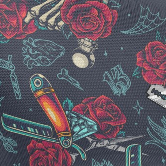 Weird Skeleton Hand Barber Sho Pongee