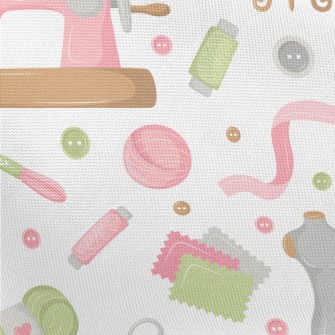 Pink Sewing Machine Supplies Pongee