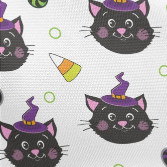 Blushing Black Cat Witch Pongee