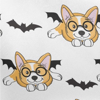 Corgi Dog With Round Glasses Pongee