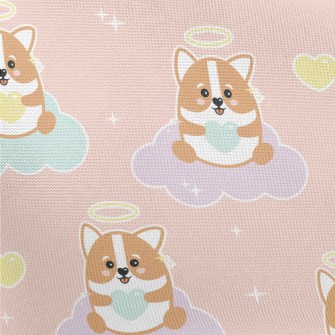 Gentle Corgi Little Angel Pongee