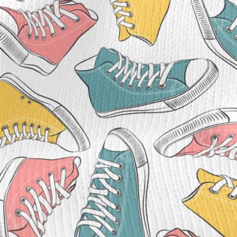 Retro High-top Sneakers Stretch Jersey