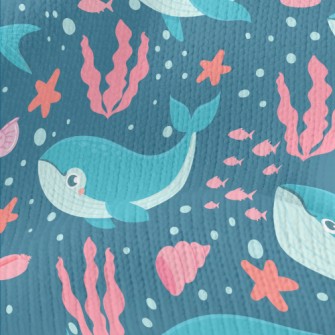 Whale Swimming In The Sea Stretch Jersey