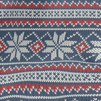 Christmas Snowflake Scarf Stretch Jersey