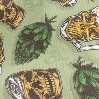 Funny Skull Beer Can Stretch Jersey