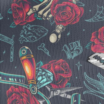 Weird Skeleton Hand Barber Sho Stretch Jersey