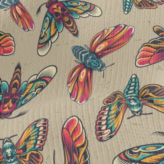 Scary Skull-faced Moth Stretch Jersey