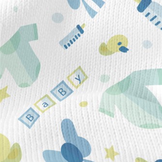 Baby Boy's Baby Bottle Stretch Jersey