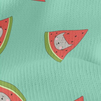 Cat Face Shape Watermelon Stretch Jersey