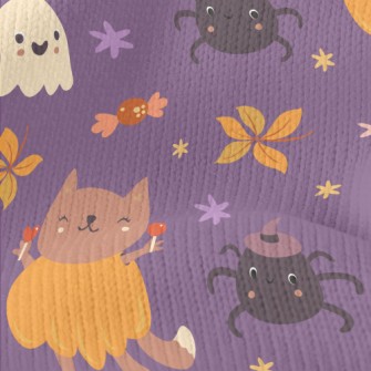 Witch Spider Pumpkin Fox Stretch Jersey
