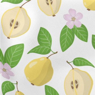 Plump Fruit Pear Lightweight Cotton Poplin