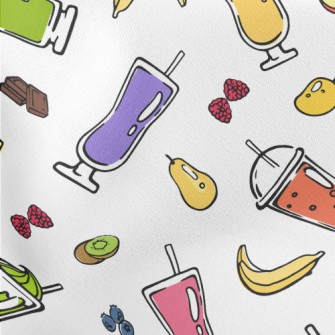 Cartoon Nutritious Vegetable J Lightweight Cotton Poplin