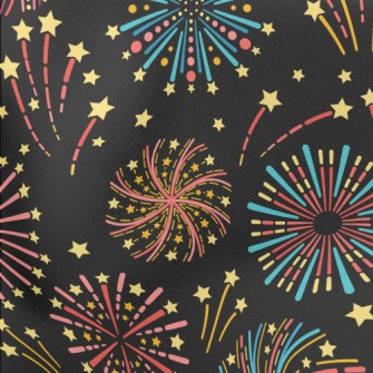 Shining Star Fireworks Lightweight Cotton Poplin