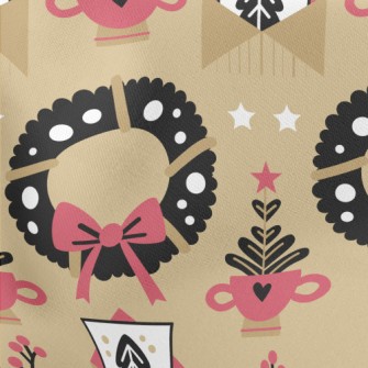 Christmas Decoration Wreath Lightweight Cotton Poplin