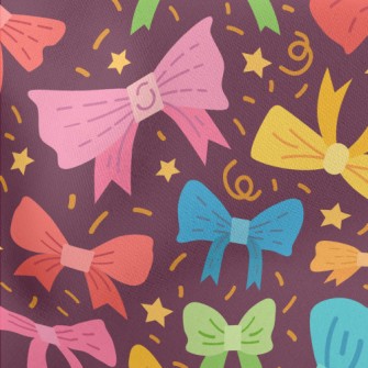 Colorful Bows Lightweight Cotton Poplin