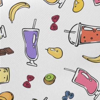 Cartoon Nutritious Vegetable J Midweight Cotton Poplin