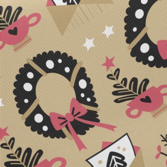 Christmas Decoration Wreath Midweight Cotton Poplin