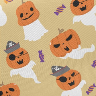 Ghost Disguised Pumpkin Monste Midweight Cotton Poplin