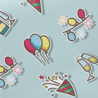 New Year's Eve Party Midweight Cotton Poplin