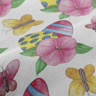 Flower World Butterfly Performance Linen