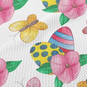 Flower World Butterfly Birdseye Piqué