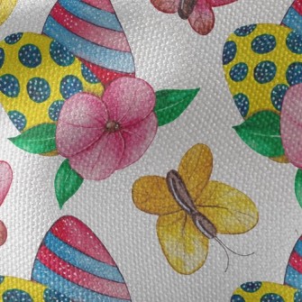 Flower World Butterfly Waterproof Canvas