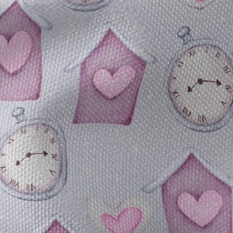 Love Clock House Waterproof Canvas