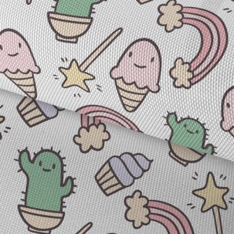 Cute Expression Creature Waterproof Oxford