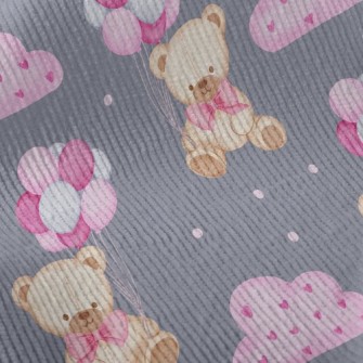 Cute Balloon Bear Standard Corduroy