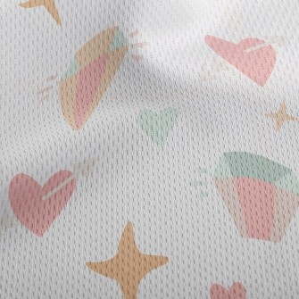 Childlike Dazzling Diamonds Athletic Mesh Flat Back