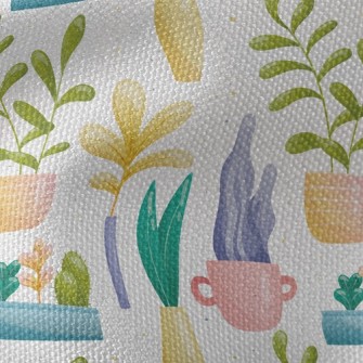 Leisurely Cactus Gardening Waterproof Canvas