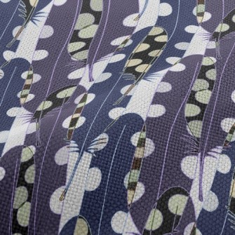 Psychedelic Overlay Feather Performance Linen