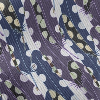 Psychedelic Overlay Feather Standard Corduroy