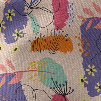 Beautiful Flowers In Empty Bas Waterproof Canvas