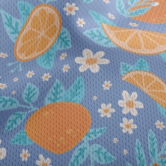 Juicy And Sweet Oranges Athletic Mesh Flat Back