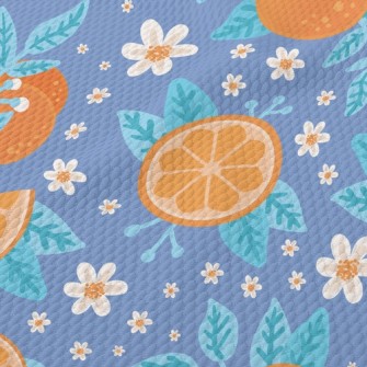 Juicy And Sweet Oranges Birdseye Piqué