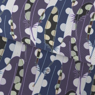 Psychedelic Overlay Feather Waterproof Oxford