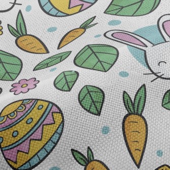 Cute Little White Rabbit Performance Linen