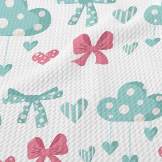 Bow Knot Point Cloud Birdseye Piqué