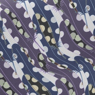 Psychedelic Overlay Feather Twill